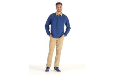 Image of Marmot Mountain Works Rugby Pullover - Mens, Twilight Blue/Light Oak, Large, M15336-23248-L