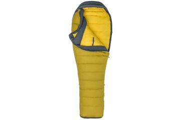 Image of Marmot Wind River Sleeping Bag, Left Zip, Golden Palm/Slate Grey, Regular, 38130-9128-Reg. 60 / LZ