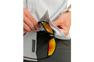 Image of Marolina DBA HUK Huk Icon Short Sleeve Button Down Shirt Seagull S, H1500256059S