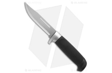 Image of Marttiini Condor Big Game Fixed Blade Knife, 5.25in, Stainless Steel, Clip Point Blade, Rubber Black Handle, Steel/Black, 10.00in, BHQ-24477