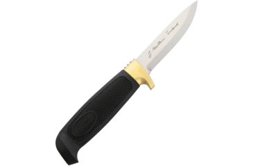 Image of Marttiini Condor Drop Point Fixed Blade Knife, 3.5in, Stainless Steel, Standard Edge, Drop Point, Mirror Polish, Black, Handle MN185013