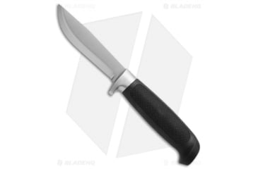 Image of Marttiini Condor Skinner Basic Fixed Blade Knife, 4.25in, Stainless Steel, Clip Point Blade, Rubber Black Handle, Steel/Black, 9.00in, BHQ-24475