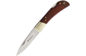Image of Maserin Lockback Folding Knife,3in,Brown,Wood Handle MAS1261LGP