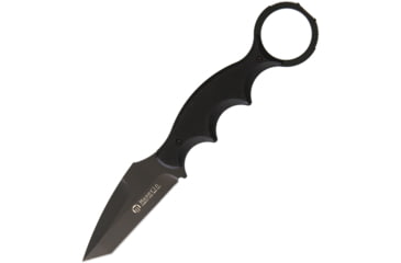 Image of Maserin Neck Knife N690 G10 Fixed Blade Knife, Neck Knife, 7.25in Overall, 2.75in Black N690 SS Tanto Blade, Black G10 Handle, Tec Lock Belt Clip Attachment, Black Kydex Sheath, Black, 921/T