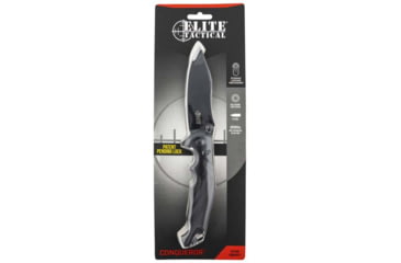 Image of Master Cutlery Conqueror Fixed Blade Knife, 4.8 in, Drop Point, ETFDR010BKCS