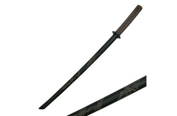 Image of Master Cutlery Fixed Blade, 39.5in, Hardwood Blade, Brown Cord Wrapped Handle 1807D