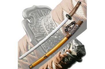 Image of Master Cutlery Fixed Blade, 39.5in, Stainless Steel Blade, Brown Cord Wrapped Handle SW-569