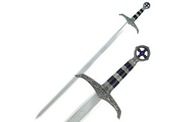 Image of Master Cutlery Fixed Blade, 41.5in, Stainless Steel Blade, Cast Metal Furnishings On Handle D-5002