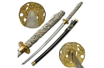 Image of Master Cutlery Fixed Blade, 43in, Carbon Steel Blade, Highlander Handle JL-009HM