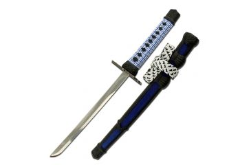 Image of Master Cutlery Fixed Blade, 8in, Stainless Steel Blade, Blue Cord Wrapped Handle CM-02BL