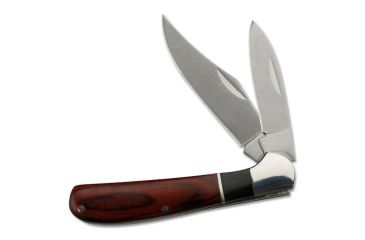 Image of Master Cutlery Folding Blade, 2.75in, Stainless Steel Blade, Red And Black Pakkawood Handle YK-251T