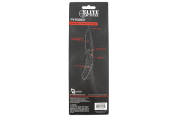 Image of Master Cutlery Pyrodex Fixed Blade Knife, 3.3 in, Drop Point, ETFDR008BKCS