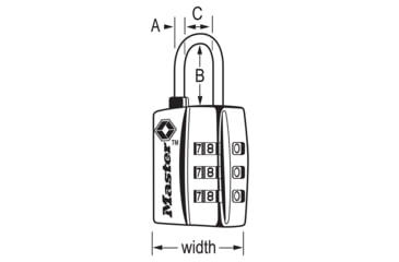 Image of Master Lock Luggage Padlock