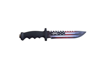 Image of Master USA Bowie Fixed Blade Knife, 7.5 in, 3Cr13 Stainless Steel Stainless Steel, Black, MU-20-04A