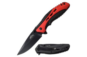 Image of Master USA Spring Assisted Folding Knive, 3.25in Blade, 3CR13 Steel Blade Knive, Red, MU-A100RD