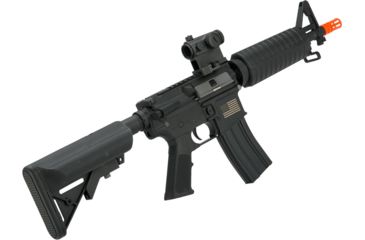 Image of Matrix Sportsline M4 Airsoft AEG Rifle w/ G2 Micro-Switch Gearbox, M4 Commando, Black, Large, ST-AEG-261-BK