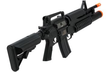 Image of Matrix Sportsline M4 Airsoft AEG Rifle w/G2 Micro-Switch Gearbox, M4 M203, Black, Large, ST-AEG-259-BK-GL-L