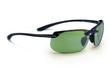 Image of Maui Jim Banyans Sunglasses - Gloss Black Frame and Maui HT Polarized Lens - Universal Fit HT412N-02