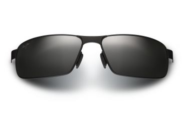 Image of Maui Jim Castaway Sunglasses - Matte Black Frame,Polarized Neutral Grey Lens 187-02M