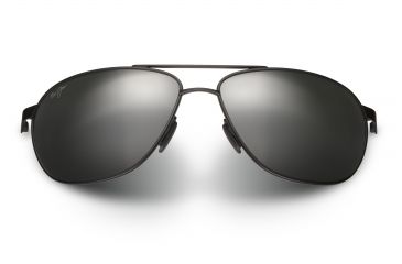 Image of Maui Jim Castles Sunglasses, Matte Black Frame, Neutral Grey Lens, Polarized, 728-2M