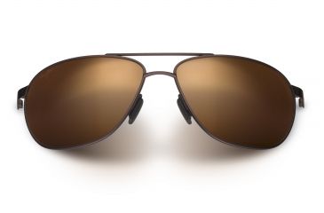 Image of Maui Jim Castles Sunglasses, Matte Chocolate Frame, HCL Bronze Lens, Polarized, H728-01M