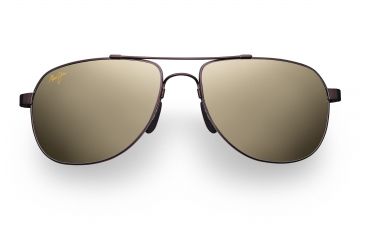 Image of Maui Jim Guardrails Sunglasses w/ Metallic Gloss Copper w/ Tan Tips Frame and HCL Bronze Lenses - H327-23