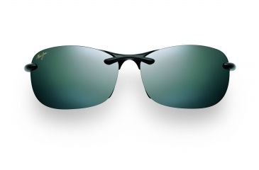 Image of Maui Jim Hanalei Sunglasses w/ Gloss Black Frame and Neutral Grey Lenses - 413-02