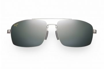 Image of Maui Jim Sandalwood Sunglasses - Silver Frame, Neutral Grey Lenses - 217-17