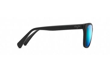 Image of Maui Jim Jacaranda Fashion  Sunglasses,Matte Black,Blue Hawaii Lens B763-2M
