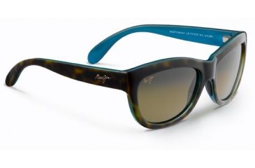 Image of Maui Jim Kanani Sunglasses - Tortoise with Peacock Blue Interior Frame and HCL Bronze Lens HS270-10P