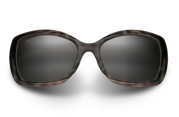 Image of Maui Jim Orchid Sunglasses, Grey Tortoise Stripe Frame, Neutral Grey Lens, Polarized, 735-11S
