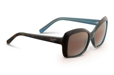 Image of Maui Jim Orchid Sunglasses, Tortoise with Peacock Frame, HCL Bronze Lens, Polarized, H735-10P