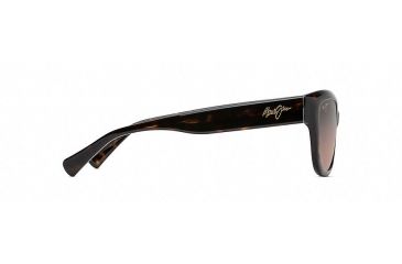 Image of Maui Jim Plumeria Polarized Cat Eye  Sunglasses,Dark Tortoise,Maui Rose Lens RS768-10