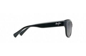 Image of Maui Jim Plumeria Polarized Cat Eye  Sunglasses,Gloss Black,Neutral Grey Lens GS768-02