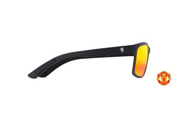 Image of Maui Jim Pokowai Arch Polarized Rectangular Sunglasses, Matte Black Frame, Hawaii Lava Lens, Matte Black RM439-35UTD