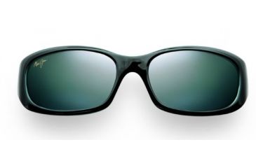 Image of Maui Jim Punchbowl Sunglasses w/ Black &amp; Blue Frame and Neutral Grey Lenses - 219-03