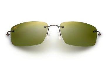 Image of Maui Jim Sandhill Sunglasses, HCL Bronze, Gloss Dark Brown with Brown Sleeve H715-25A