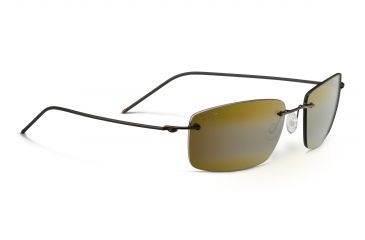 Image of Maui Jim Sandhill Sunglasses, Maui HT, Dark Gunmetal with Smoke Sleeve HT715-02D