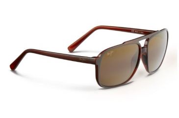 Image of Maui Jim Silversword Sunglasses, HCL Bronze, Brown with Iridescent Aqua H701-56