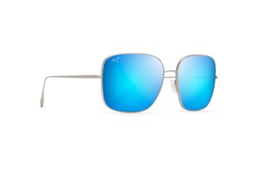 Image of Maui Jim Triton Polarized Aviator Sunglasses, Titanium Frame, Blue Hawaii Lens, Titanium B546-11B