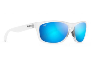 Image of Maui Jim Tumbleland Sunglasses, Matte Crystal Frame, Blue Hawaii Lens, Polarized, B770-05CM