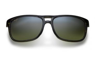 Image of Maui Jim Waterways Sunglasses, Olive Stripe, Maui HT Lenses, Olive Stripe HTS267-15C