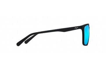 Image of Maui Jim Wild Coast Polarized Classic  Sunglasses,Matte Black,Blue Hawaii Lens B756-02MR