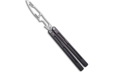 Image of Maxace Maxace Phantom Balisong Butterfly Trainer Knife Gray Aluminum 4.3" SW, Gray, 9Cr18MoV, adult, BHQ-180483
