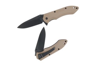 Image of Maxpedition Ferox Folding Knife, Plain Edge, Khaki Handle, FEROXPK