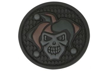 Image of Maxpedition Jester Skull Morale Patch,1.7x1.7in,Stealth JESTX