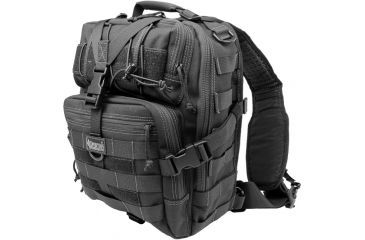 Image of Maxpedition Malaga Gearslinger Bag w/ Modular Webbing- Black 0423B
