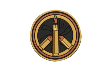 Image of Maxpedition Peace Bullet Morale Patch, Arid, 1.5in x 1.5in, PCBTA