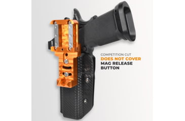 Image of Maxtor Tactical Alloy Competition OWB Holster w/ Align Tactical Thumb Rest, H&amp;K VP9L, Right, Carbon Fiber, ACHBK-VP9LREST-CF