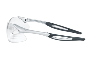 Image of MCR Safety A1 Series Safety Glasses, Anti-Fog Lens, Extremely Flexible Temples, Non-Slip Temples and Soft TPR Nose Piece, Clear Lens/Silver Frame, One Size, IA120AF